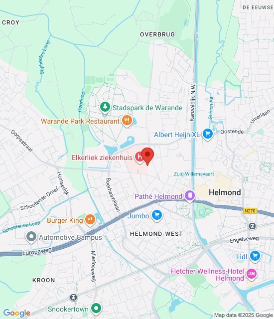 Google maps afbeelding voor Dienstapotheek Peelland