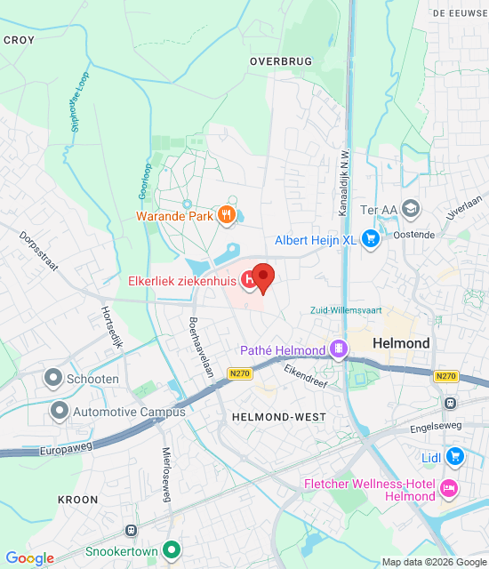 Google maps afbeelding voor Dienstapotheek Peelland