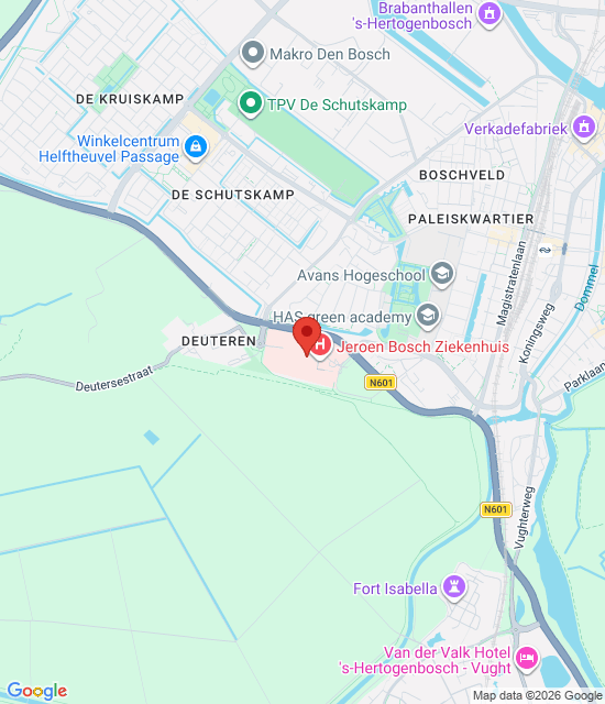 Google maps afbeelding voor Jeroen Bosch Apotheek