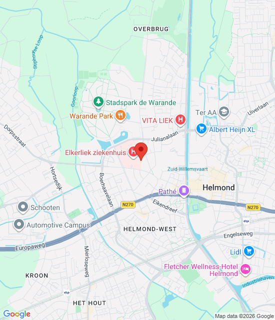 Google maps afbeelding voor Huisartsenpost Helmond